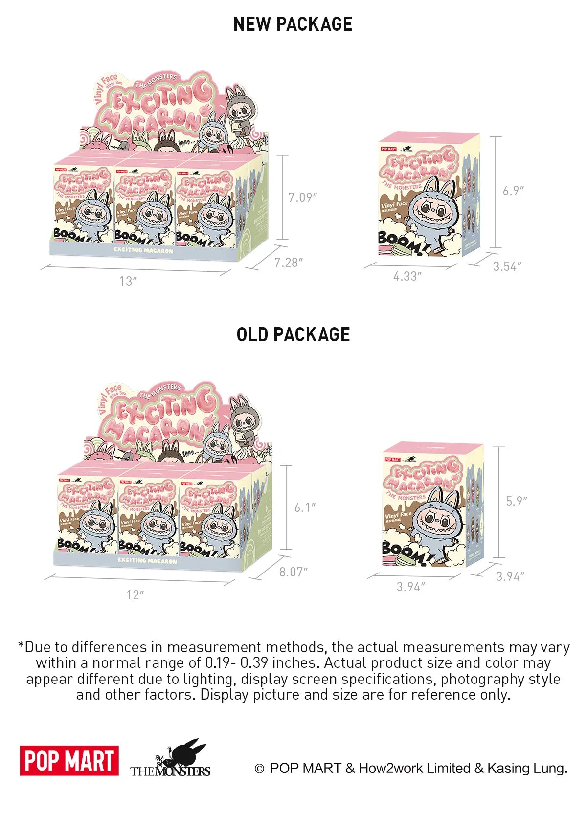 POPMART x THE MONSTERS Exciting Macarons Series Blind Box