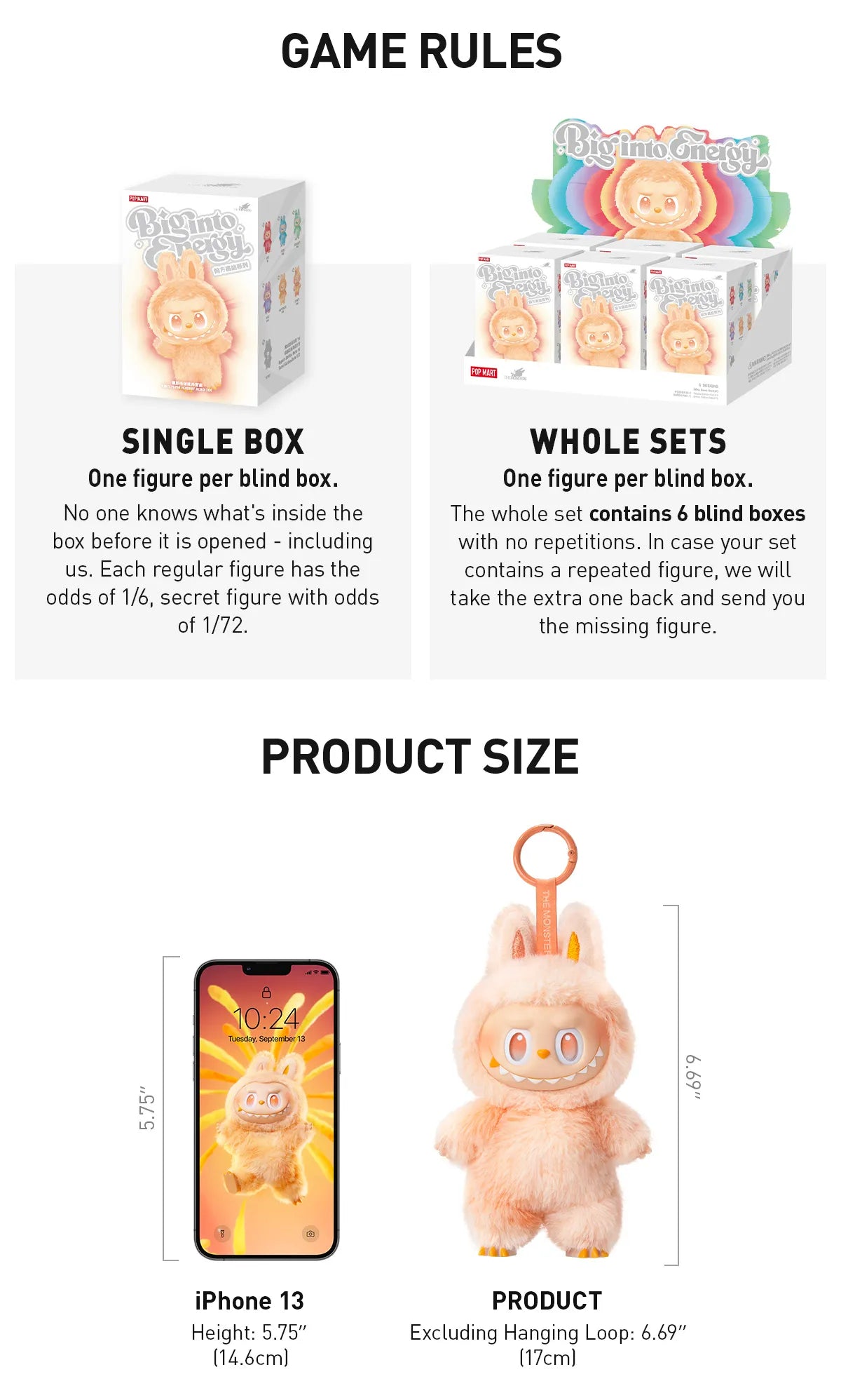 POPMART x THE MONSTERS Big into Energy Series Blind Box