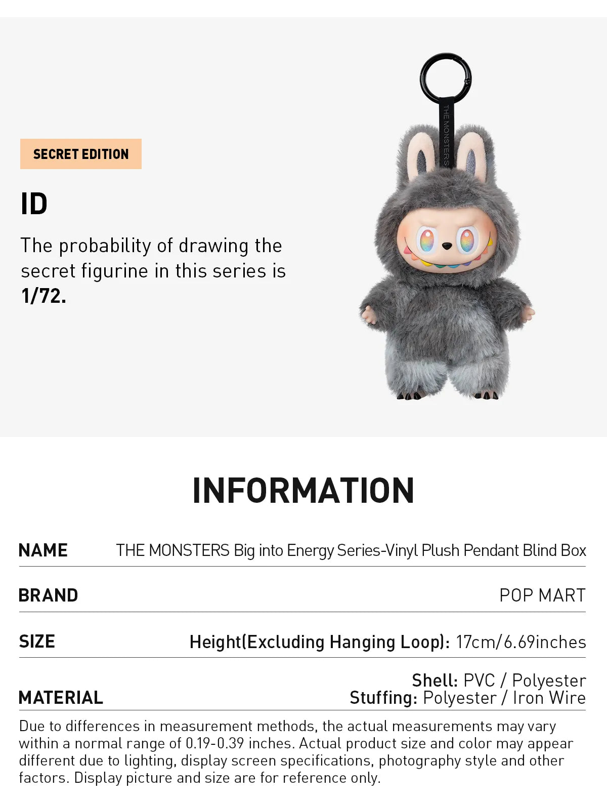 POPMART x THE MONSTERS Big into Energy Series Blind Box